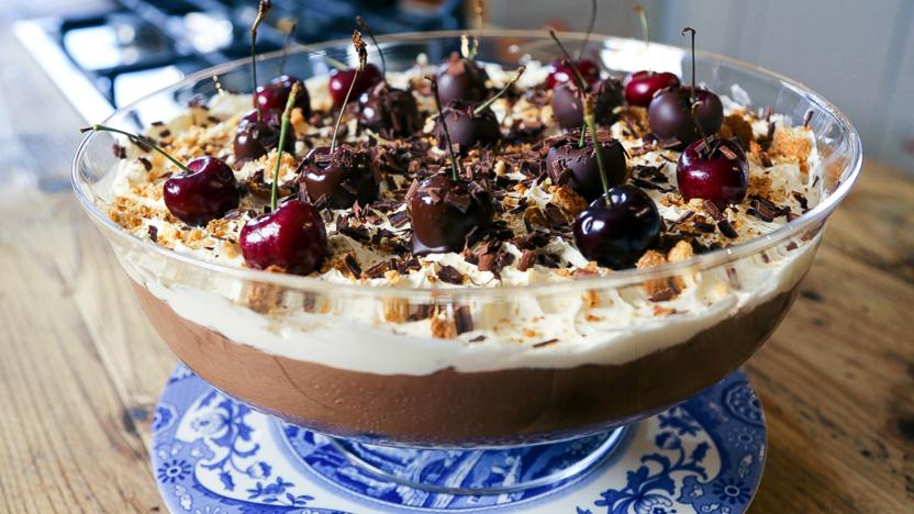 Black Forest Trifle Recipe Bbc Food