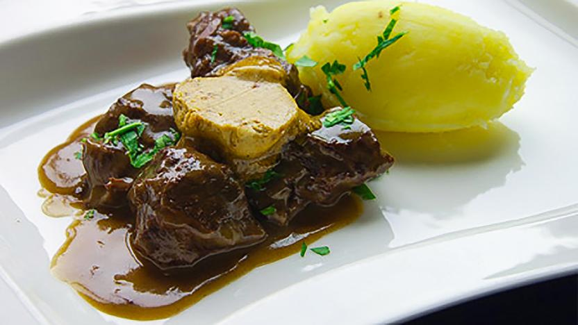 Braised ox cheeks with gentleman’s relish