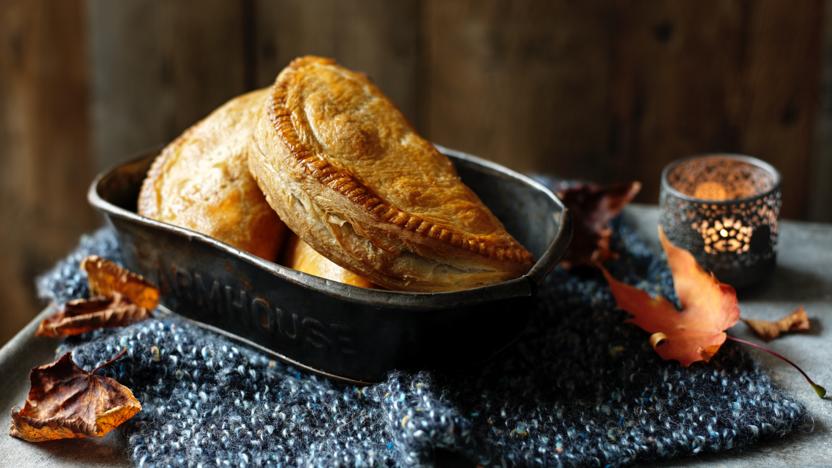 Butternut, pecan, ricotta and sage pasties