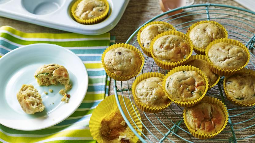 Carrot and courgette muffins