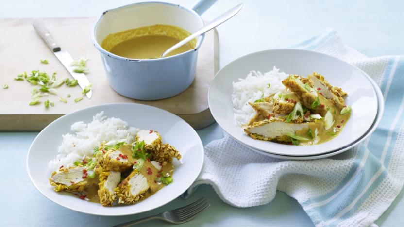 Cheat’s chicken katsu curry
