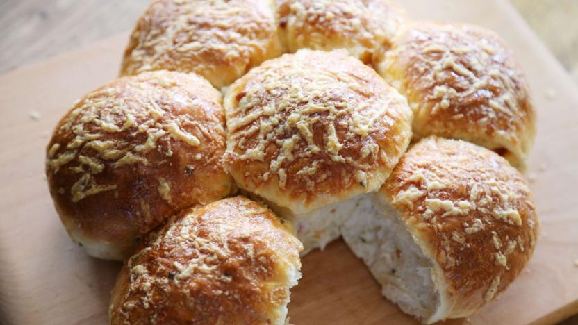 Cheese and chorizo rolls