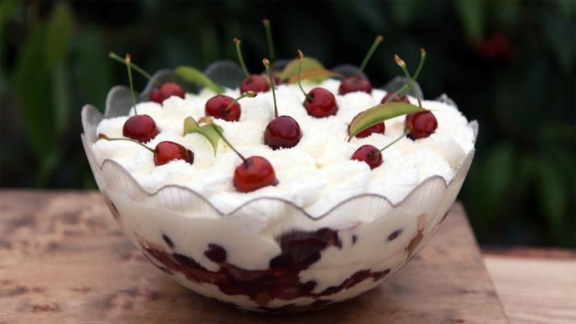 Cherry trifle