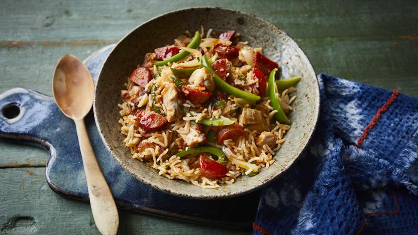 Easy chicken and chorizo rice