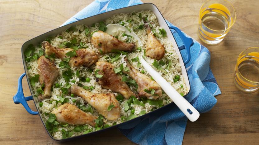 Chicken And Rice Traybake Recipe Bbc Food