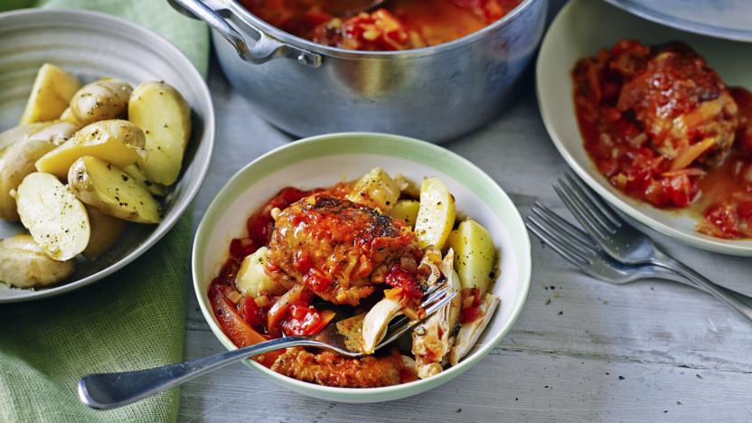 Mediterranean chicken with potatoes