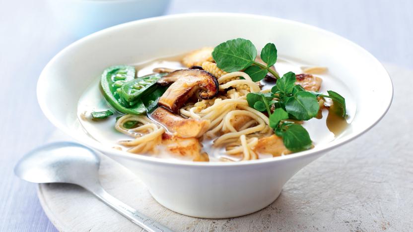 Chicken Noodle Miso Soup Recipe Bbc Food