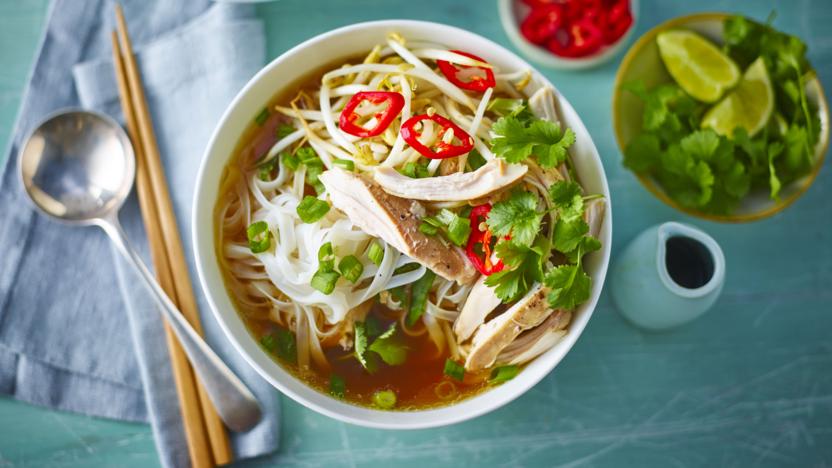 Slow cooker chicken pho