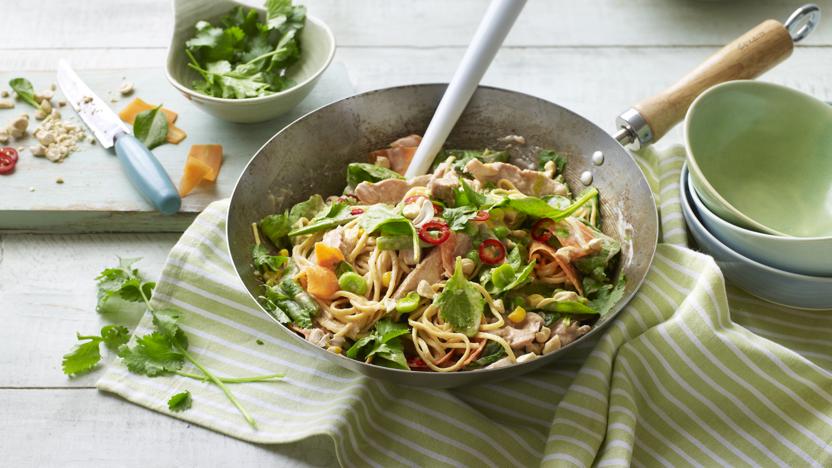 Chicken satay noodles recipe - BBC Food