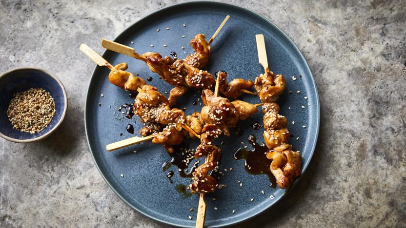 Chicken teriyaki skewers