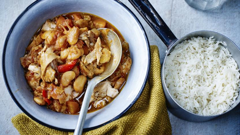 Chicken and butter bean casserole with basmati rice recipe ...