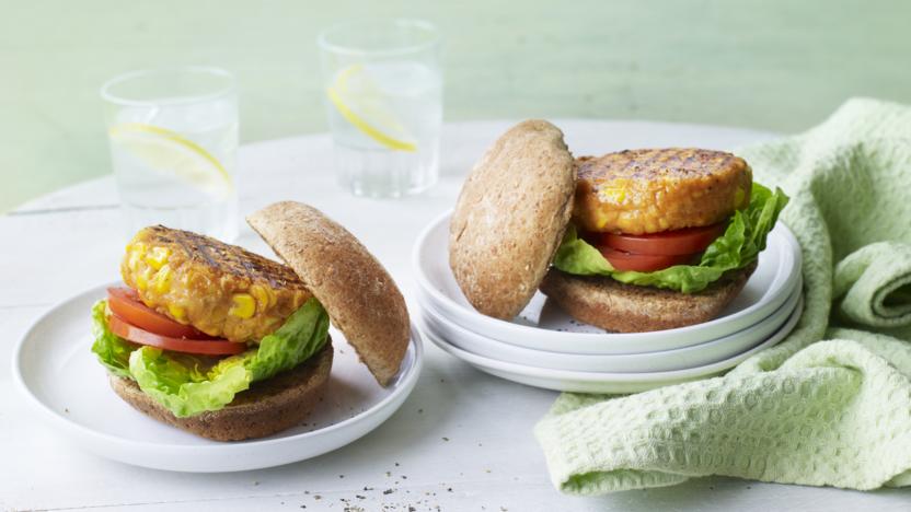 Healthy chickpea burgers