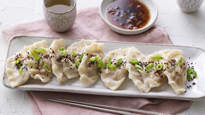 Mushroom and butternut squash dumplings