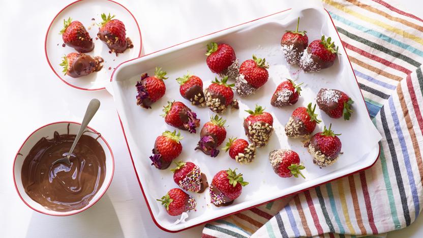 Chocolate-covered strawberries  