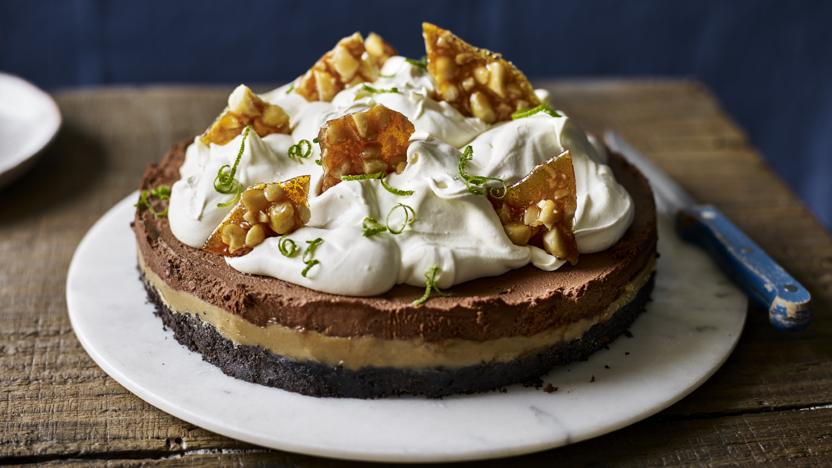 Chocolate and chilli mousse pie