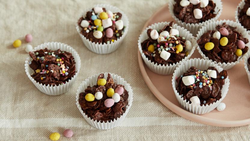 Chocolate cornflake cakes