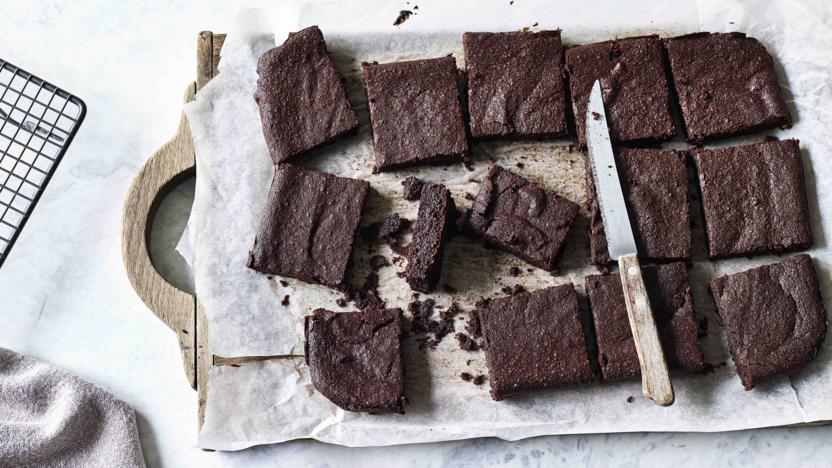 Triple chocolate fudge brownies recipe - BBC Food