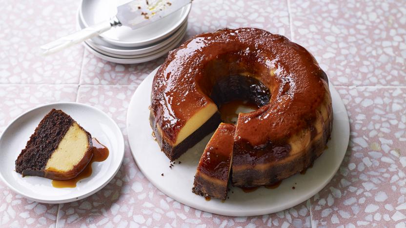 Salted Caramel Chocolate Espresso Cake {gluten-free} - From The Larder