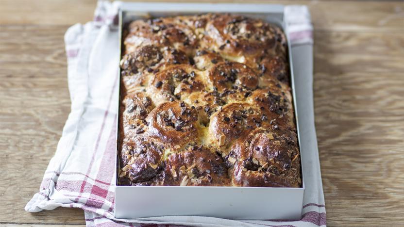 Chocolate orange swirl bread