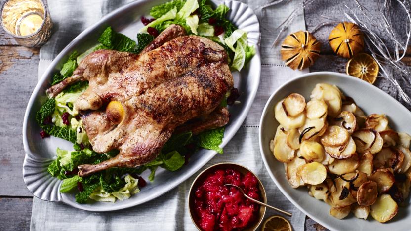 Christmas roast duck