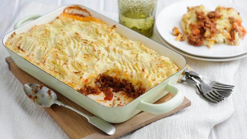 Cottage pie with parsnips