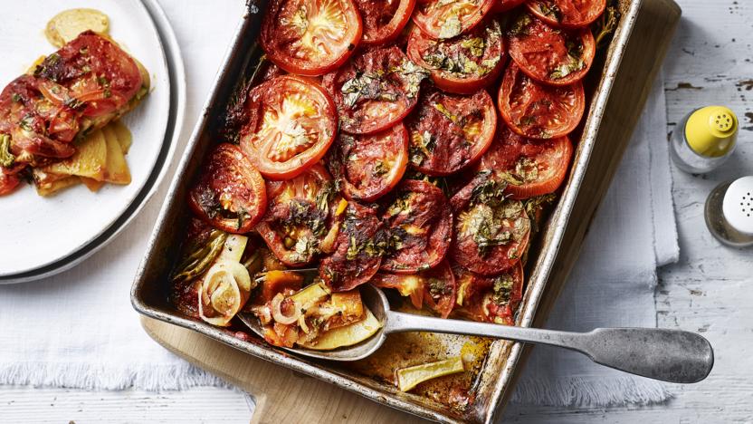 Cornish briam (roasted vegetable traybake)