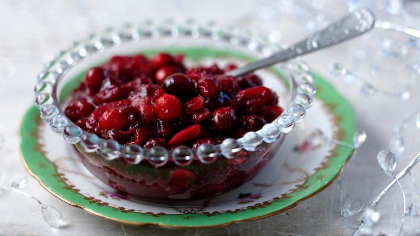 Homemade cranberry sauce