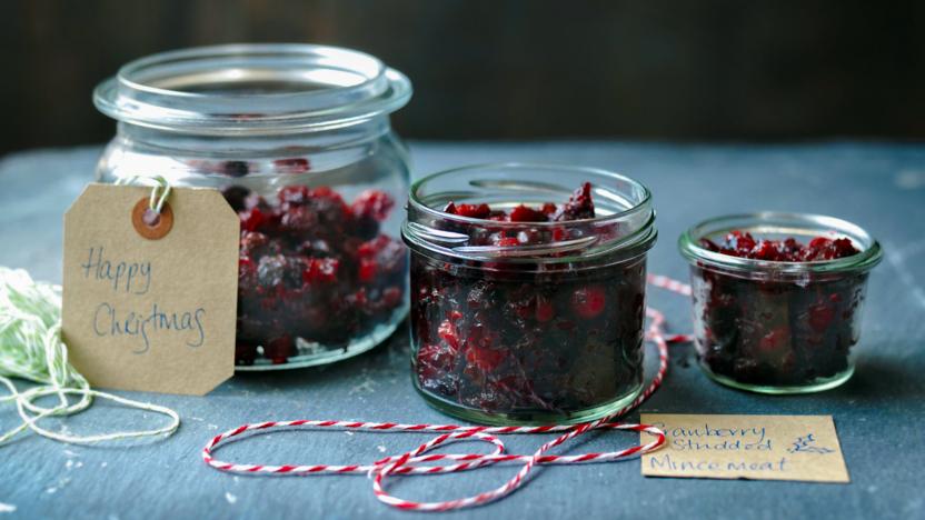 Cranberry-studded mincemeat