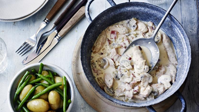 Creamy white wine chicken