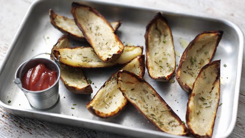 Crispy potato skins