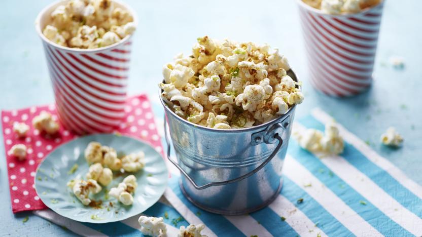 Curry and lime spiced popcorn