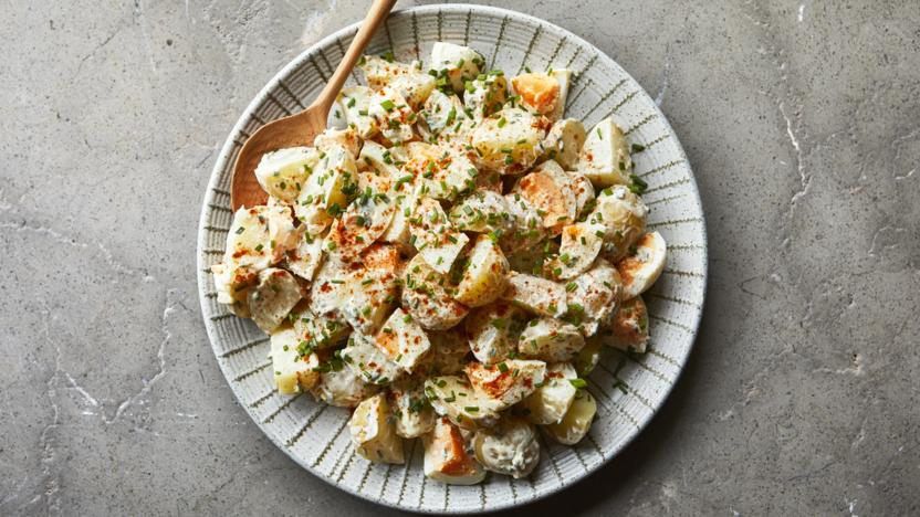 Devilled egg potato salad