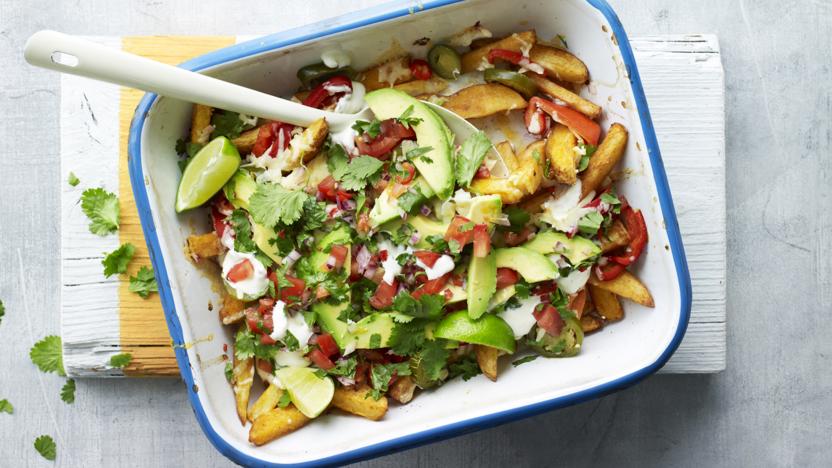 Loaded veggie fries