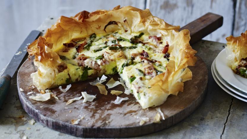 The Hairy Bikers Bacon And Asparagus Quiche Recipe Bbc Food