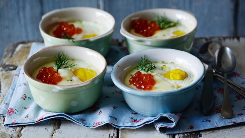 Eggs in pots (oeufs en cocotte) recipe - BBC Food