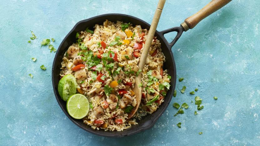 Fajita chicken fried rice