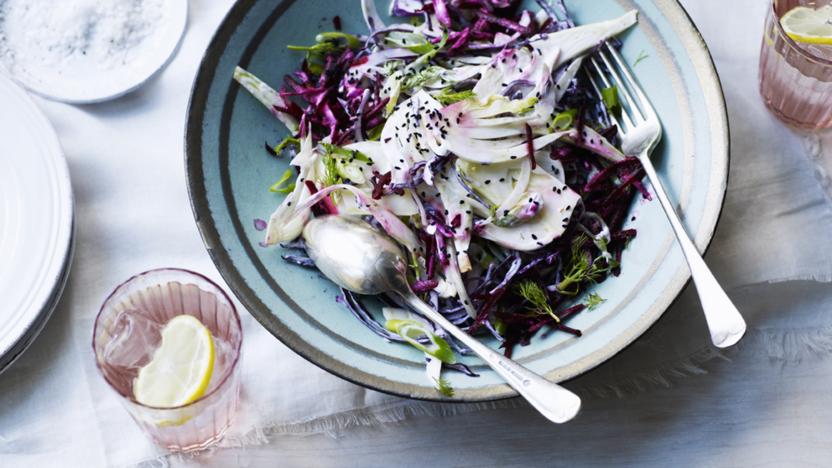 Fennel beetroot slaw 