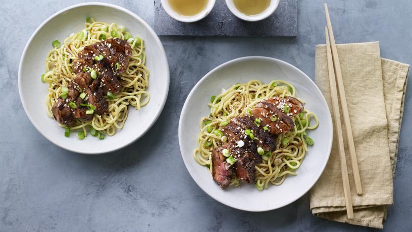 Chinese 5-spice duck with noodles