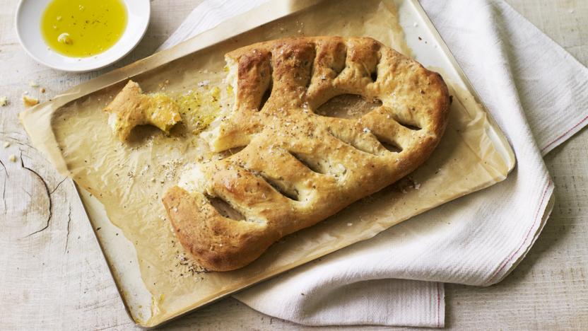 Fresh herb fougasse 