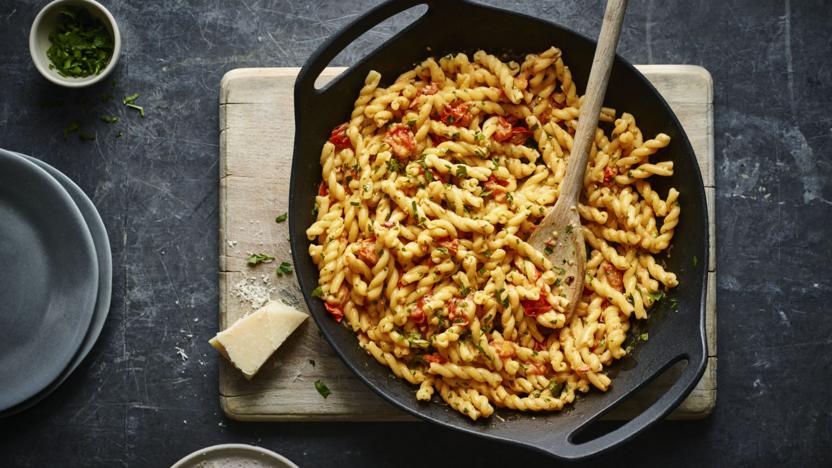 Gemelli with anchovies, tomatoes and mascarpone recipe - BBC Food