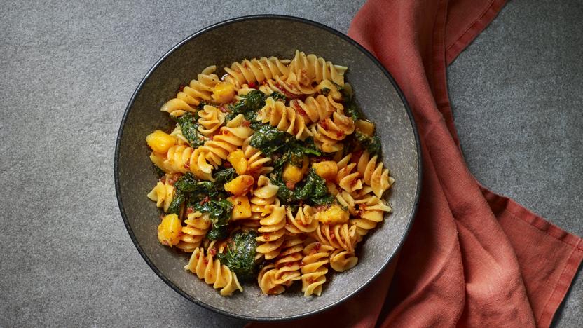 Pasta with cavolo nero and ’nduja