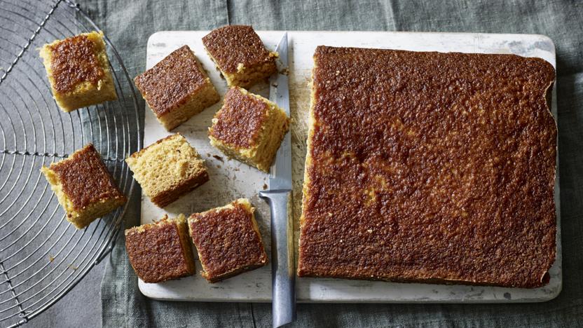 Proof that simple can be spectacular! Nadiya Hussain loves a bundt cake and  this one flavoured with coconut, ground fennel, cinnamon and lime zest is  beautifully brilliant. Watch Nadiya's Simple Spices on