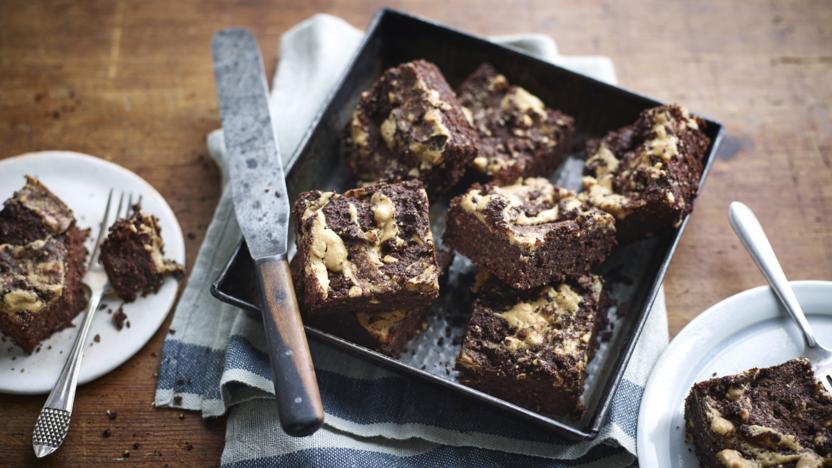 Peanut butter brownies