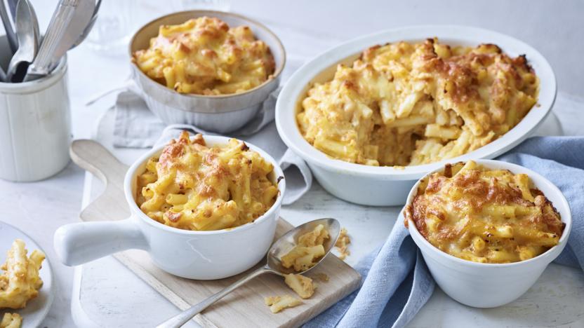 Healthier macaroni cheese