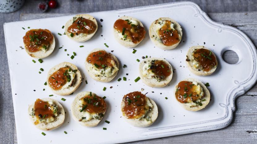 Golden dough balls with cheese and herbs