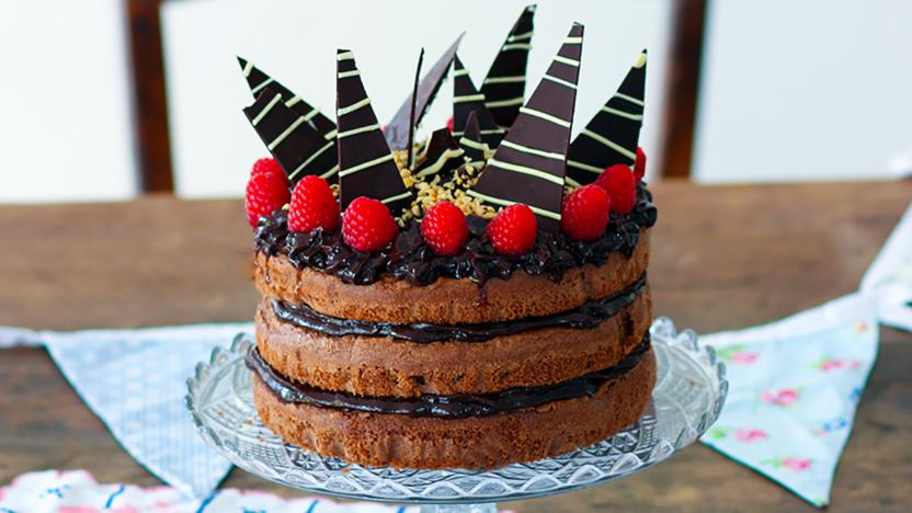Birthday chocolate cake