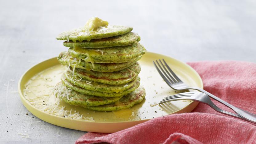 Green pancakes 