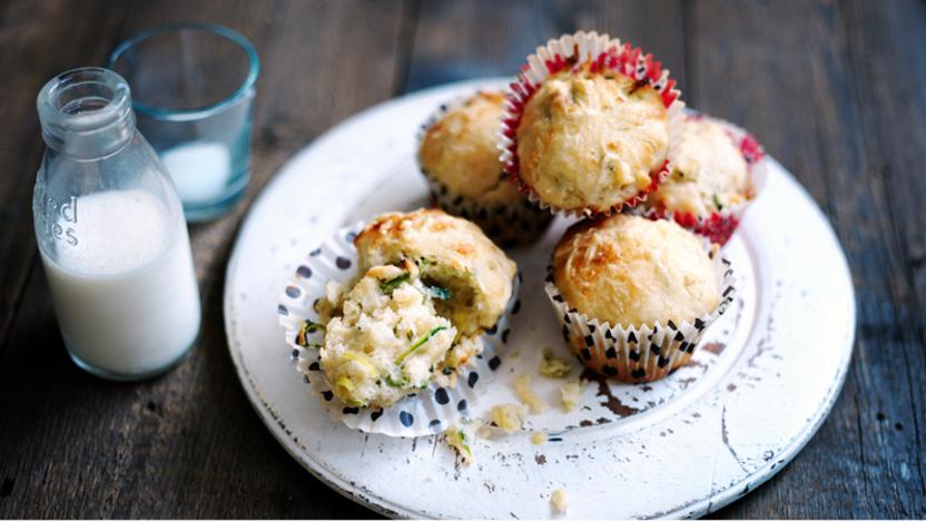 Gruyère and courgette muffins recipe - BBC Food