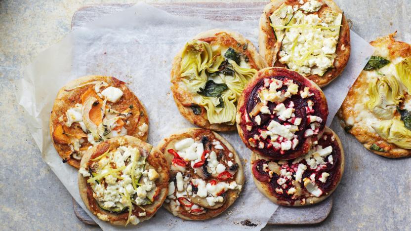 Healthy mini pizzas