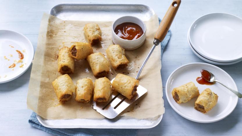 Homemade sausage rolls